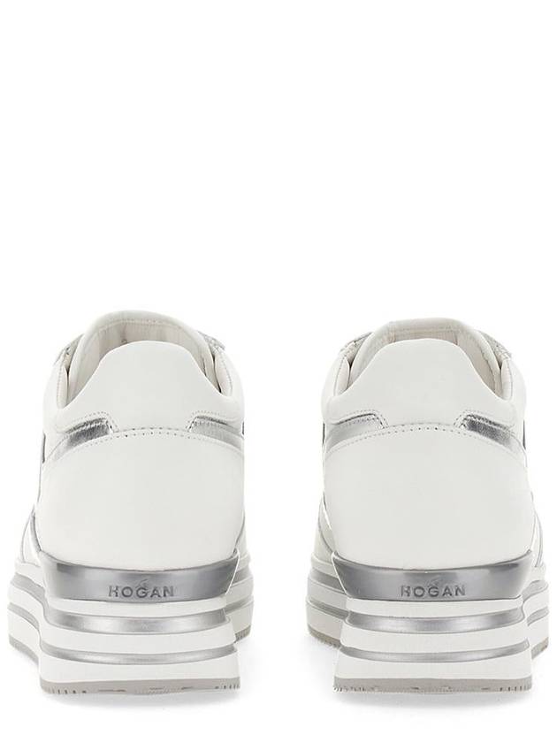 H logo platform low-top sneakers white silver - HOGAN - BALAAN 5