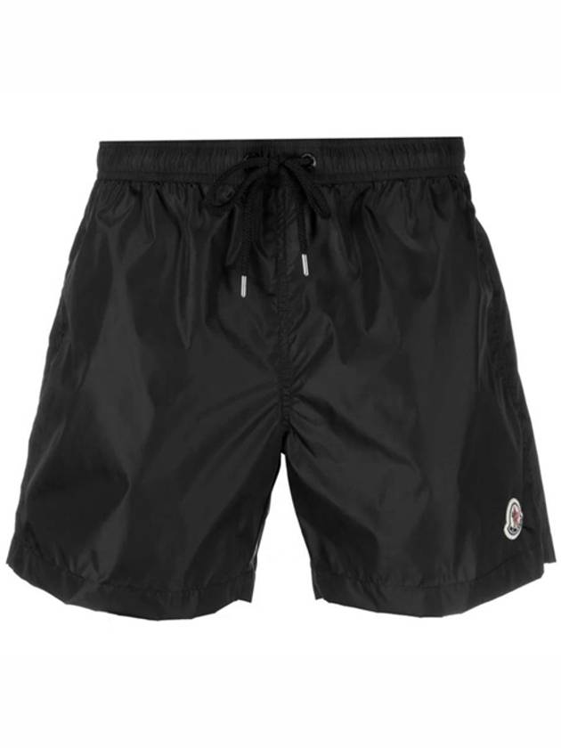 Men's Logo Patch Three Stripes Lining Swim Shorts Black - MONCLER - BALAAN 2