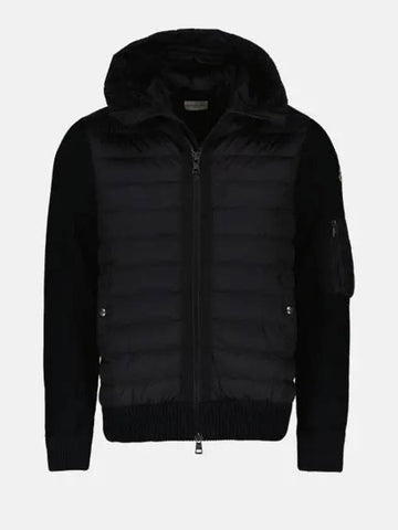 9B50800 A9340 999 padded wool hoodie - MONCLER - BALAAN 1