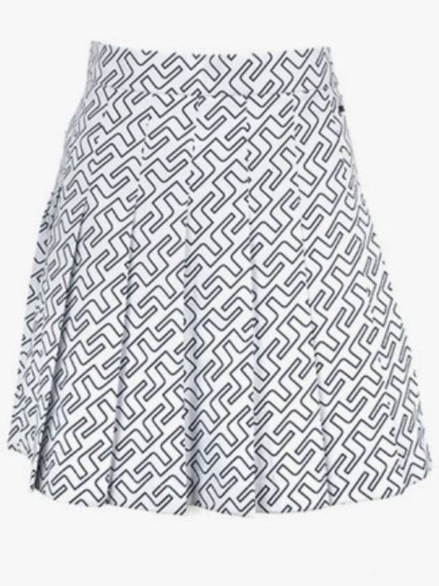 JLINDEBERG Adina Print Golf Skirt Skirt White - J.LINDEBERG - BALAAN 2