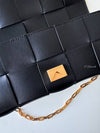 Cassette Bag Pouch On Chain Shoulder Bag Black - BOTTEGA VENETA - BALAAN 8