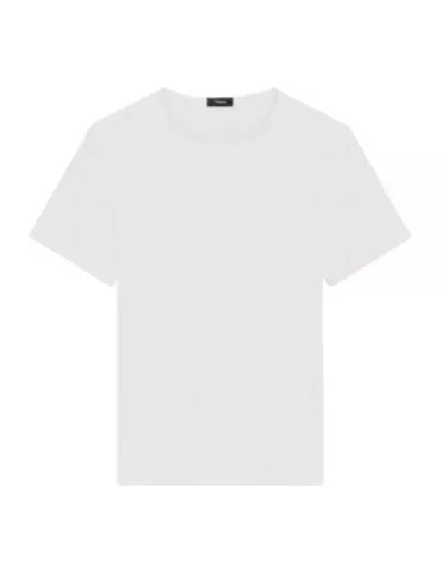 Precise Luxe Cotton Jersey Short Sleeve T-Shirt White - THEORY - BALAAN 2