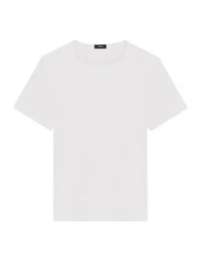 Precise Luxe Cotton Jersey Short Sleeve T-Shirt White - THEORY - BALAAN 2