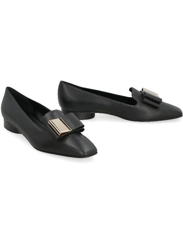 Double bow loafers black - SALVATORE FERRAGAMO - BALAAN 3