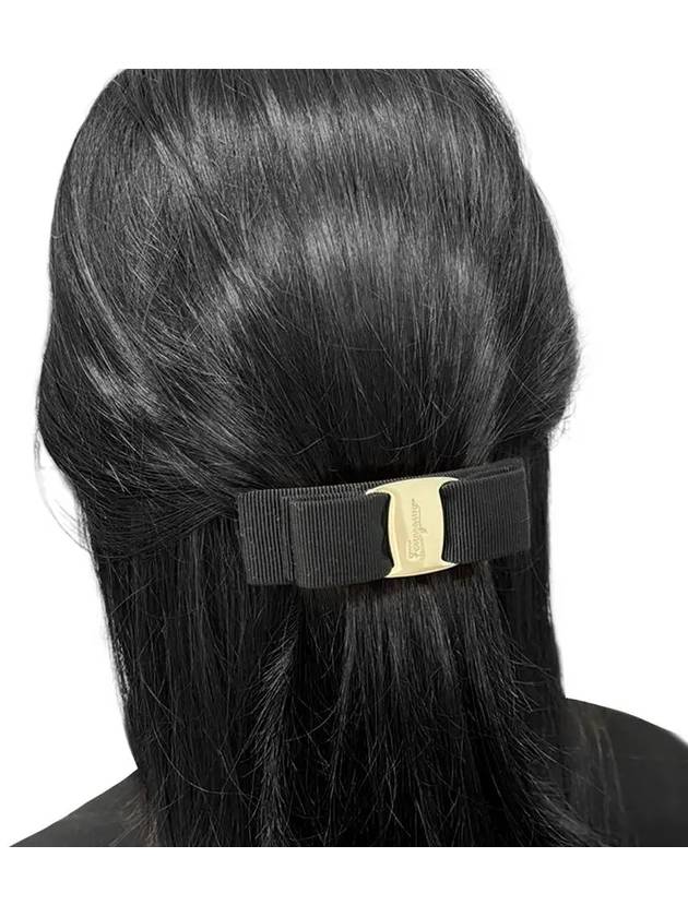 Vara Bow Hair Clip Black - SALVATORE FERRAGAMO - BALAAN 5