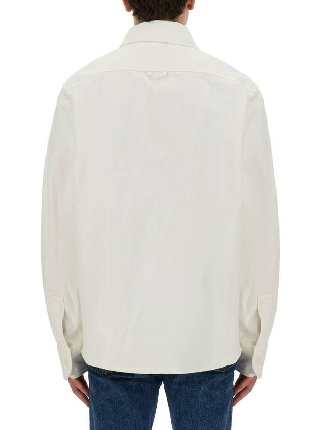 Basile Brodee Long Sleeve Shirt White - A.P.C. - BALAAN 4