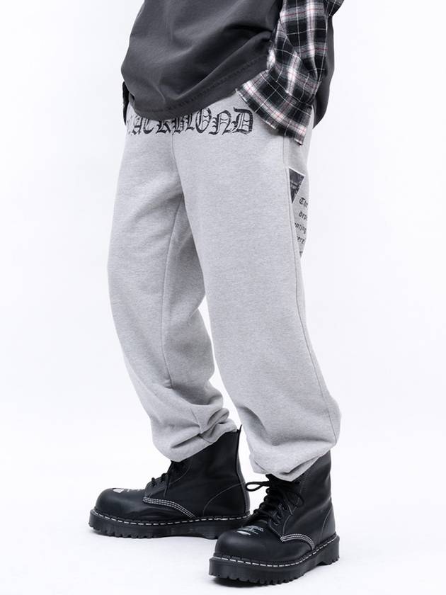 BBD Crushed Faith Sweatpants Gray - BLACKBLOND - BALAAN 2