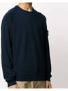 Logo Wappen Washed Raglan Sweatshirt Navy - STONE ISLAND - BALAAN 4