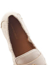 Ballet Double T Napa Leather Loafers New Cream - TORY BURCH - BALAAN 8