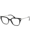 Eyewear Square Eyeglasses Black - BURBERRY - BALAAN 1