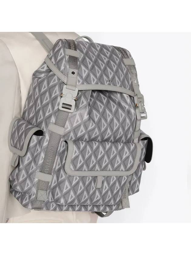 Hit The Road CD Diamond Canvas Backpack Grey - DIOR - BALAAN 6