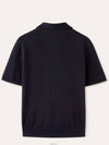 Ryome Silk Linen Polo Shirt Navy - LORO PIANA - BALAAN 6