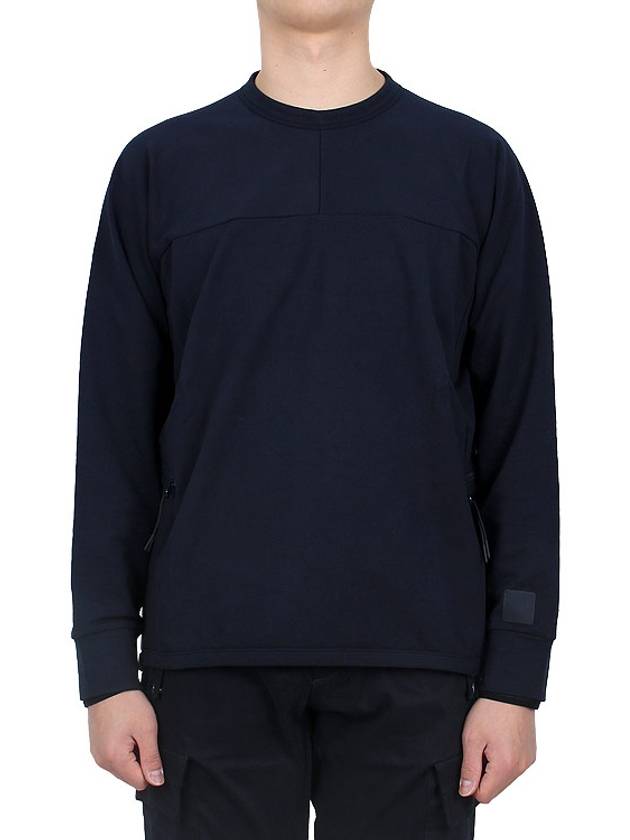 Metropolis Series Brushed Sweatshirt Navy - CP COMPANY - BALAAN 3