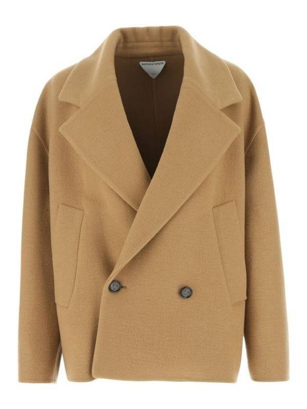 Women's Cashmere Double Coat Camel - BOTTEGA VENETA - BALAAN 1