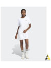 Trefoil Short Sleeve Short Dress White - ADIDAS - BALAAN 2