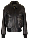 Biker Leather Jacket Black - CELINE - BALAAN 1