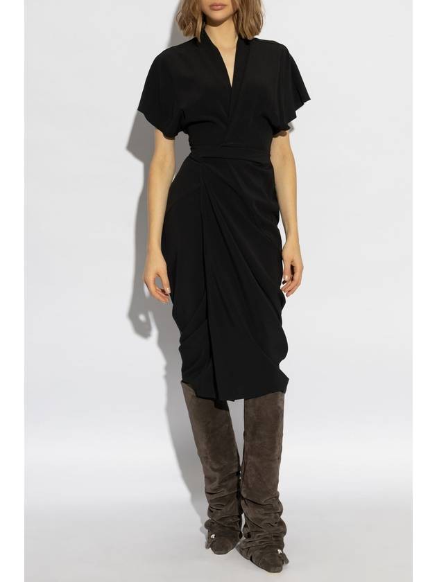 Rick Owens Dress Wrap, Women's, Black - RICK OWENS - BALAAN 3