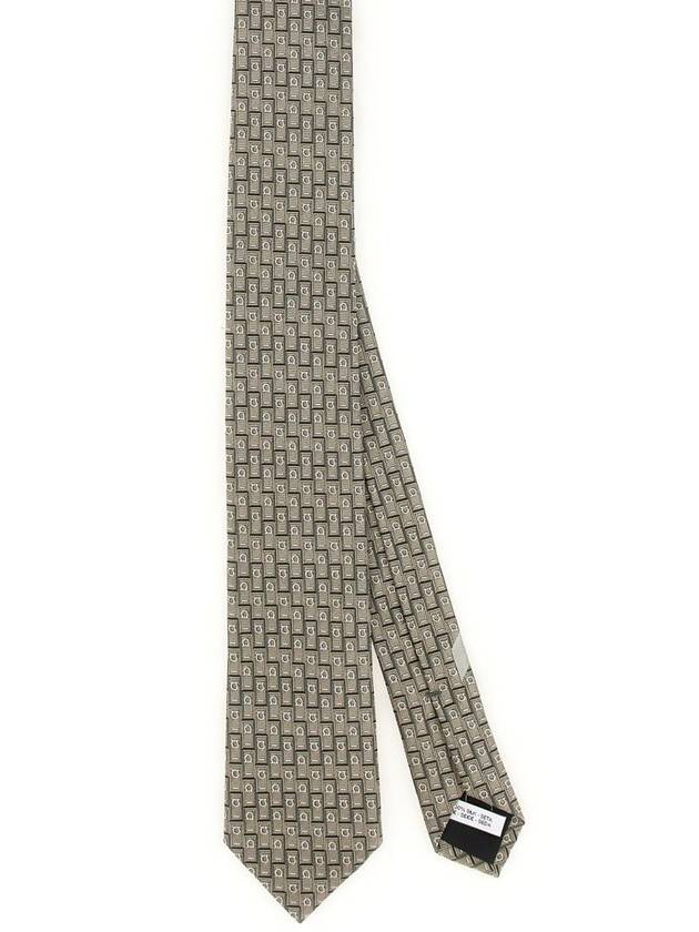 Salvatore Ferragamo Gancini Monogram Jacquard Tie - SALVATORE FERRAGAMO - BALAAN 2