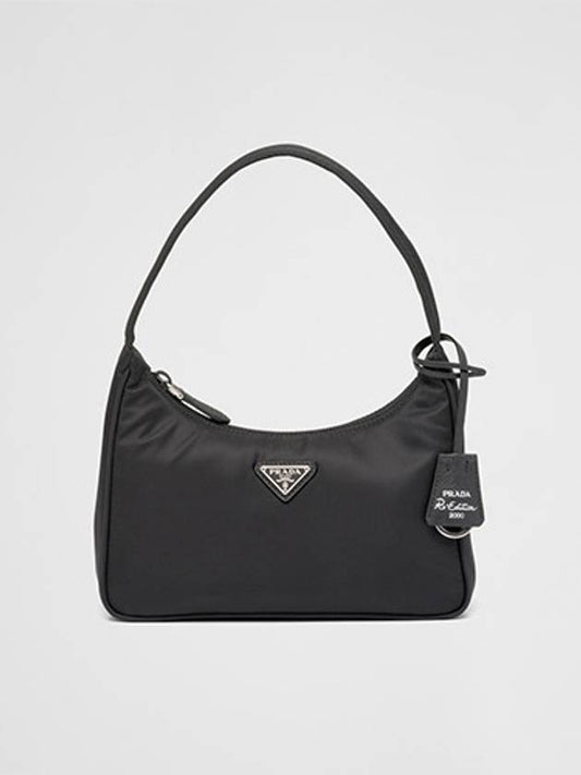 Re-Edition 2000 Re-Nylon Mini Shoulder Bag Black - PRADA - BALAAN