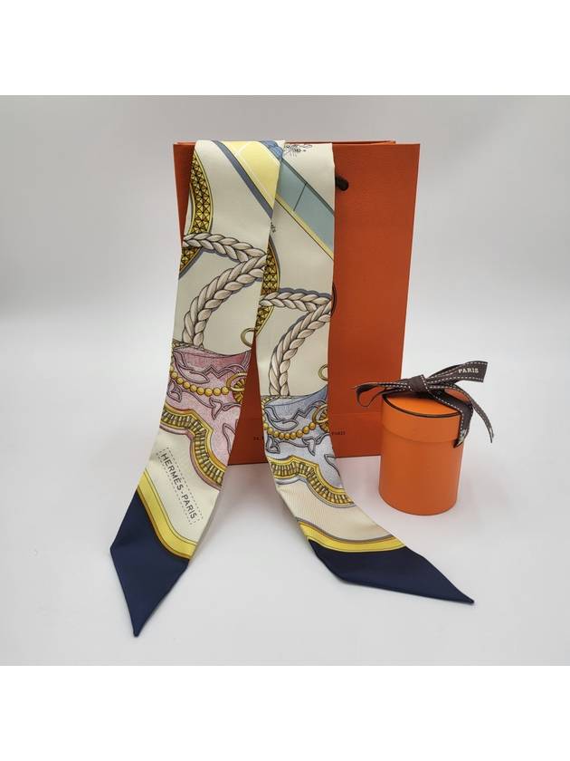 Grand Apparat Twilly Scarf Ivory - HERMES - BALAAN 2