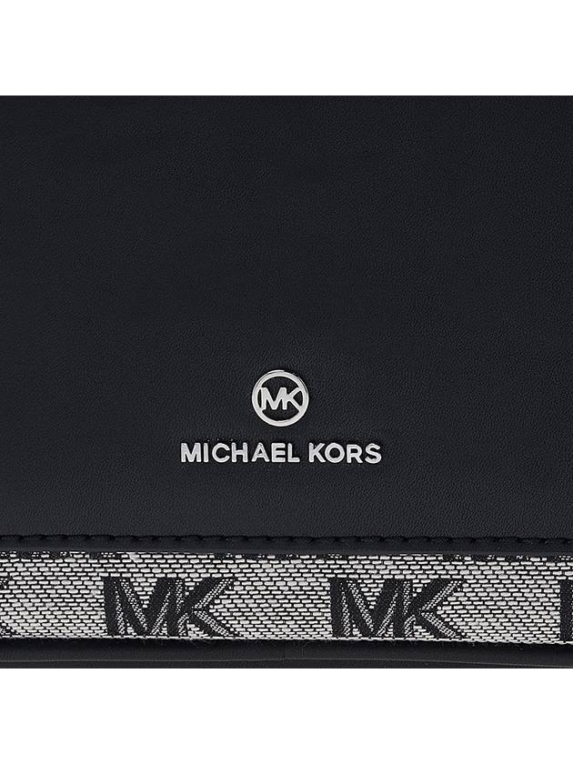 Monogram Pattern Canvas Cross Bag Black Light Cream - MICHAEL KORS - BALAAN 8