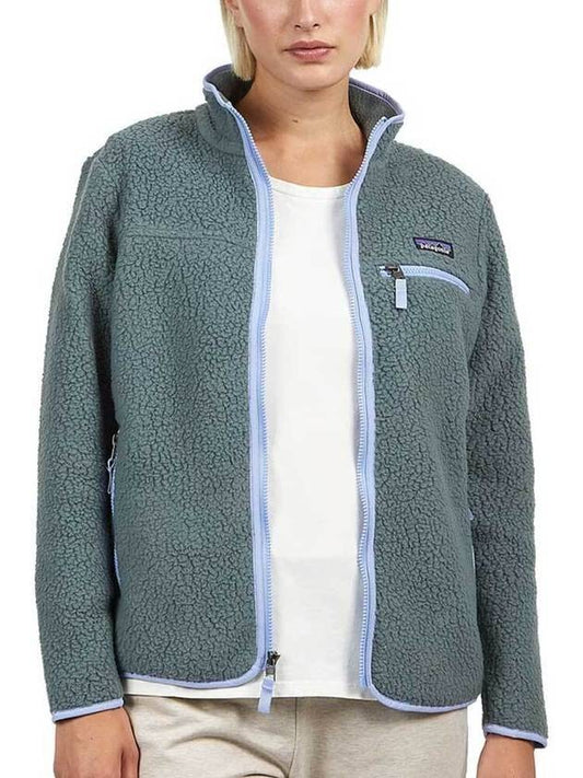 Women's Retro Pile Fleece Zip-up Jacket Nouveau Green - PATAGONIA - BALAAN 1