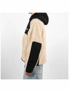 118530 F 1032 BEIGE Sherpa paneled hooded jacket - STUSSY - BALAAN 3