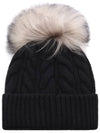 Women s Grenoble Logo Pom Wool Cashmere Beanie 3B00011 A0069 999 24F - MONCLER - BALAAN 5