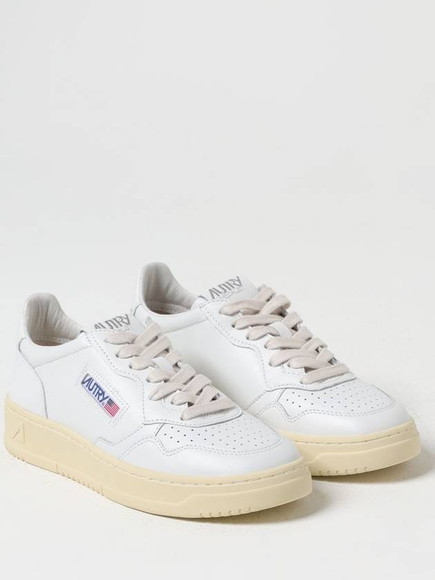 Medalist Leather Low Top Sneakers White - AUTRY - BALAAN 3