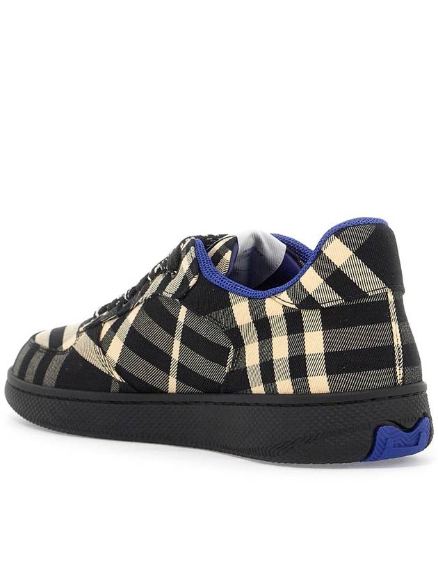 Check Terrace Low Top Sneakers Black - BURBERRY - BALAAN 4