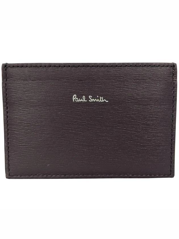 Logo Color Block Card Wallet Burgundy Green - PAUL SMITH - BALAAN 4