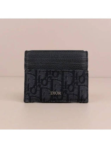 Oblique card holder all black 2ESCH135YSEH03E - DIOR - BALAAN 1