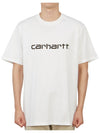 Script Short Sleeve T-Shirt White - CARHARTT WIP - BALAAN 2