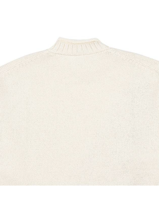 Wool Mohair Blend Jacquard Knit Top Ivory - DIOR - BALAAN 10