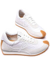 Flow Runner Suede Nylon Sneakers White - LOEWE - BALAAN 6