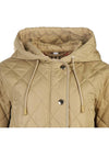 Diamond Quilted Hoodie Padding Archive Beige - BURBERRY - BALAAN 5