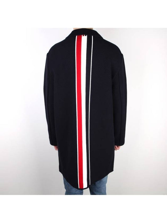 Back Stripe Classic Single Coat Navy - THOM BROWNE - BALAAN 2