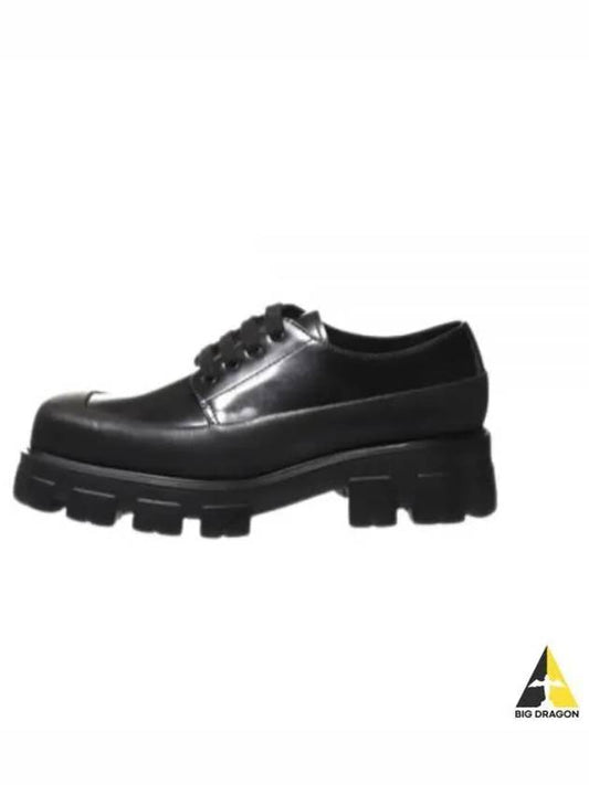 2EG411 F G 001 055 F0002 Brushed leather derby shoes - PRADA - BALAAN 1