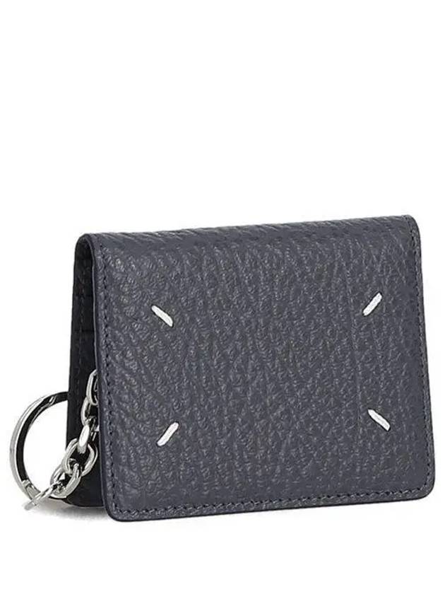 4 Stitch Keyring Card Wallet Navy - MAISON MARGIELA - BALAAN 2