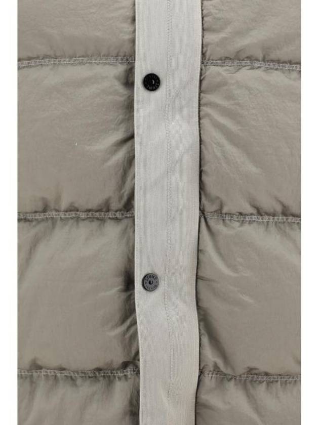 41419 Nylon Metal Econyl Hooded Down Jacket Grey - STONE ISLAND - BALAAN 4