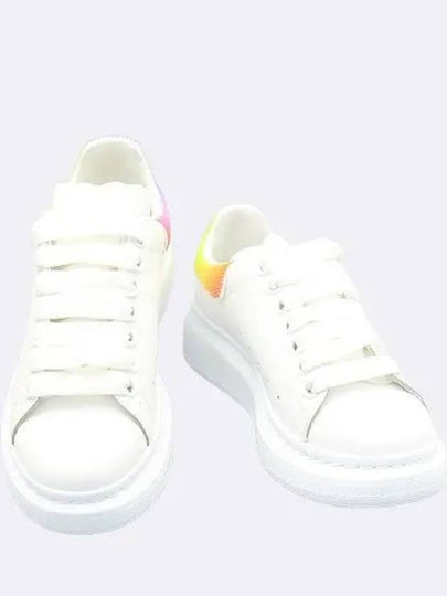 Unused 708070 White Color Rainbow Tab Oversole Women s Sneakers 35 225MM - ALEXANDER MCQUEEN - BALAAN 2