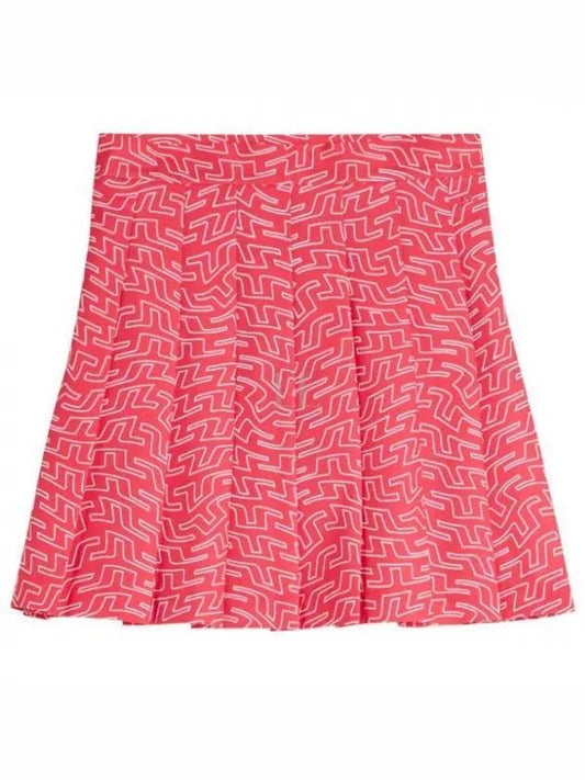 Golf Adina Print Skirt Pink - J.LINDEBERG - BALAAN 2