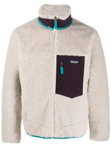 Classic Retro x Fleece Zip-up Jacket Natural - PATAGONIA - BALAAN 1
