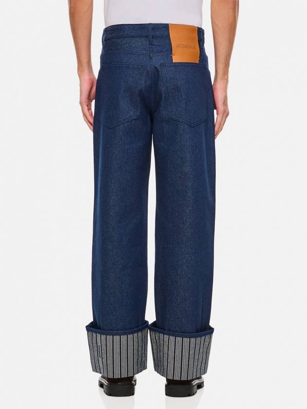 Jacquemus Le Denimes wide jeans navy - JACQUEMUS - BALAAN 4