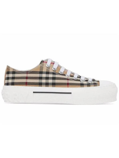 Vintage Check Cotton Sneakers Archive Beige - BURBERRY - BALAAN 2