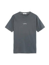 Stamp Two Print Short Sleeve T-Shirt Grey - STONE ISLAND - BALAAN 1