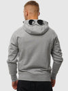 Diagonal Raised Fleece Goggles Hooded Jacket Grey - CP COMPANY - BALAAN 4