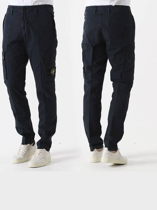 303WA Old Treatment Cargo Pants Navy - STONE ISLAND - BALAAN 1