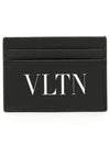 VLTN Logo Print Card Wallet Black - VALENTINO - BALAAN 2