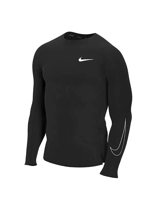 Pro Dri-Fit Swoosh Long Sleeve T-Shirt Black - NIKE - BALAAN 5